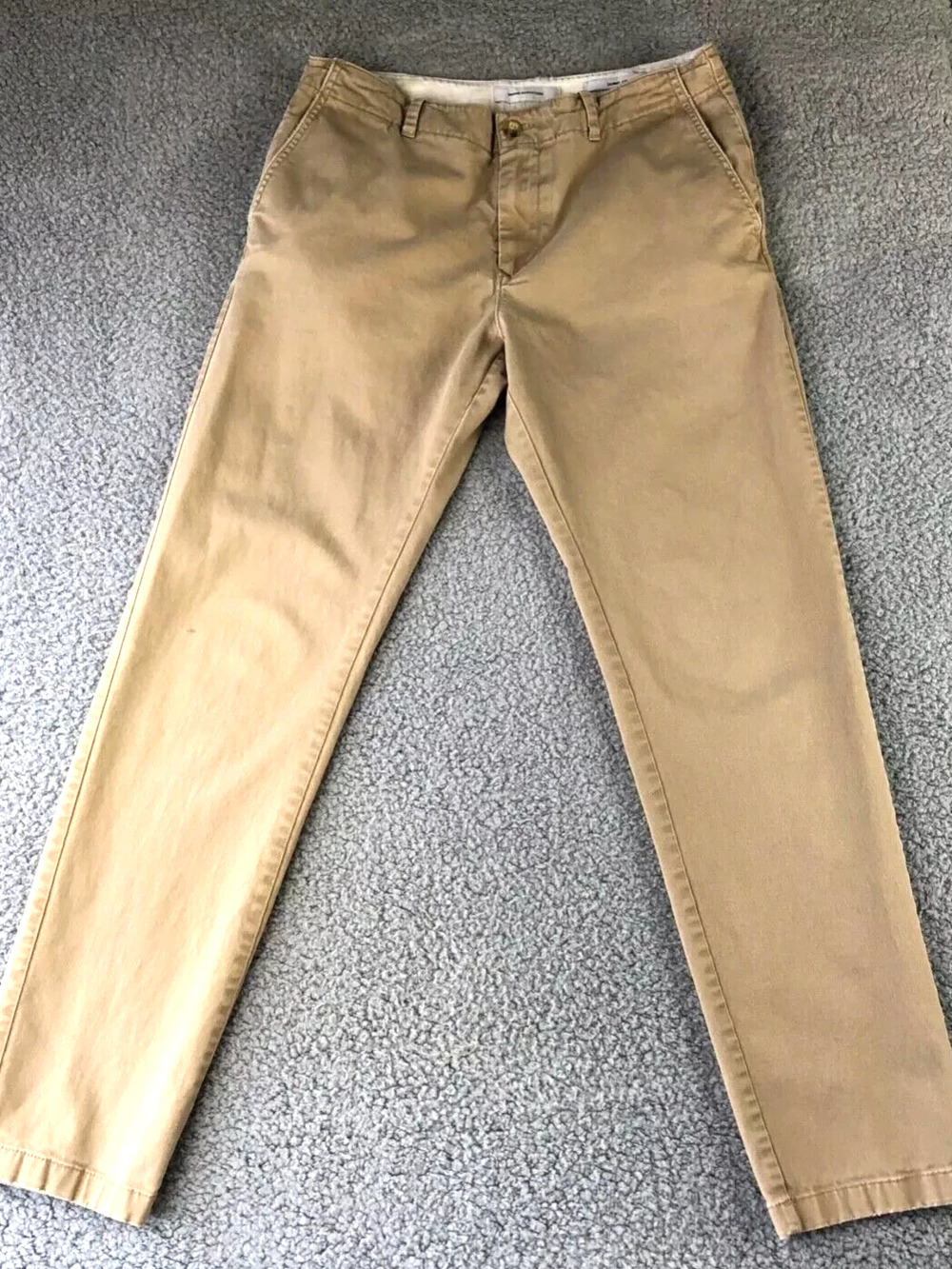 Women's Khaki Casual Pants Chinos Flat Front 31x29 Skinny Fit Urban Outfitters
